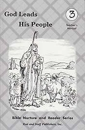 GOD LEADS HIS PEOPLE 3 TEACHER'S MANUAL (BIBLE NURTURE AND By Rod & Staff Mint