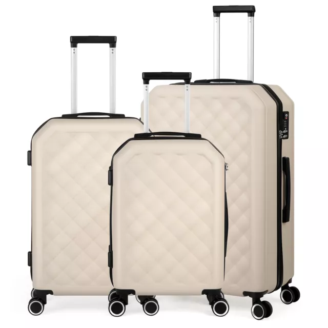 3Pack Luggage Set Suitcase Spinner Hardshell Lightweight w/TSA Lock for Carry on