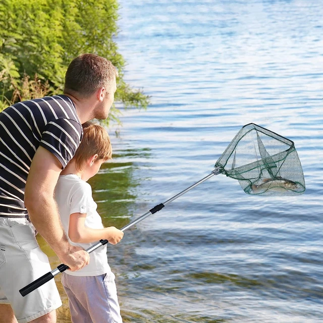 Rete Da Pesca Per Gamberetti, Retino Per Acquario, Retino Da Pesca Portatile Mini Rete Da Pesca Regolabile Con Asta Telescopica E Manico Rete Quadrata Nera 92938672