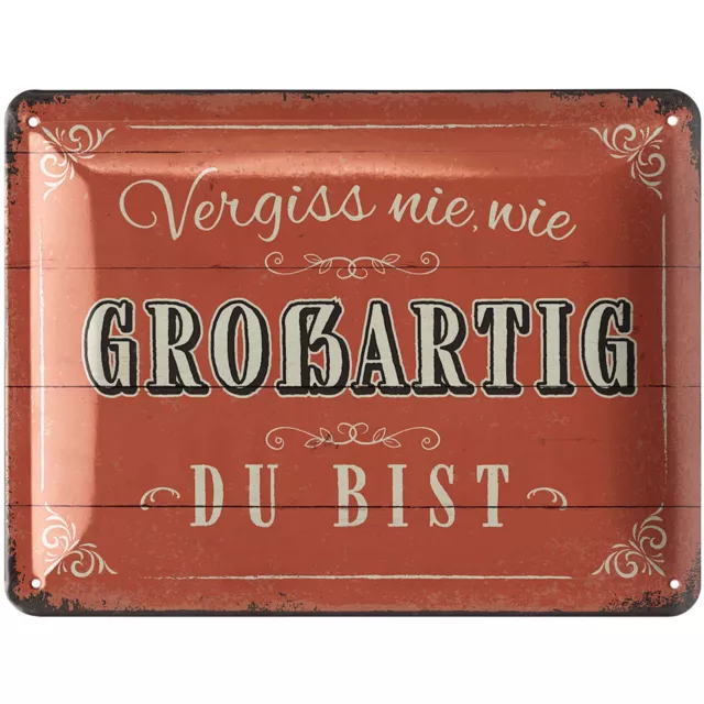 Retro Blechschilder Sprüche lustig, vintage Metallschild als Geschenk 15x20cm