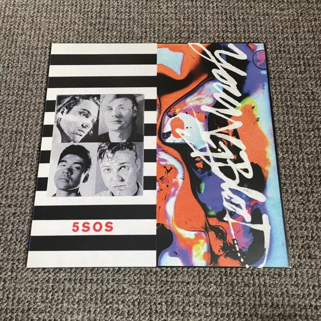 5SOS – Youngblood Vinyl Record LIGHT BLUE 2018 HMV / 5 Seconds Of Summer / RARE