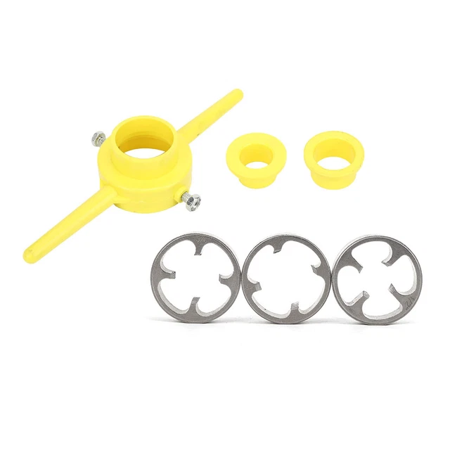 Set stampo rotondo filettato in PVC filettatura tubo filettatore idraulico strumento manuale❤