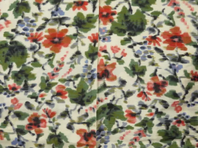 1407T03z380 Vintage Japanese Kimono Silk MEISEN HAORI Off-white Flower 3