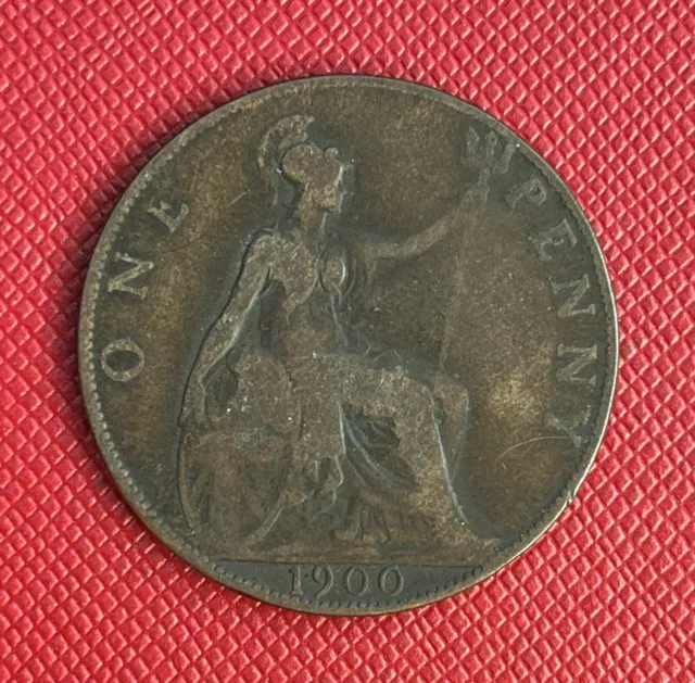 Great Britain UK 1900 Bronze Penny. Victoria. KM# 790