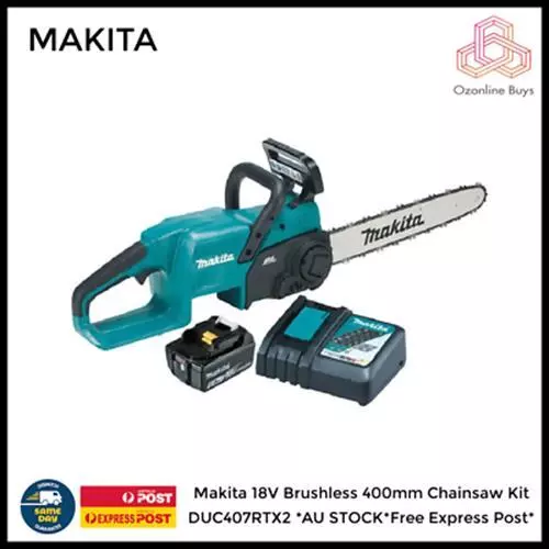 Makita 18V Brushless 400mm Chainsaw Kit DUC407RTX2 *AU STOCK*Free Express Post*