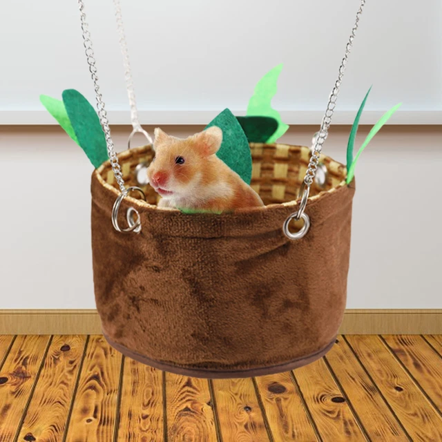 Small Pet Bed Simple Installation Portable Small Pet Squirrel Bed Mat Rattan