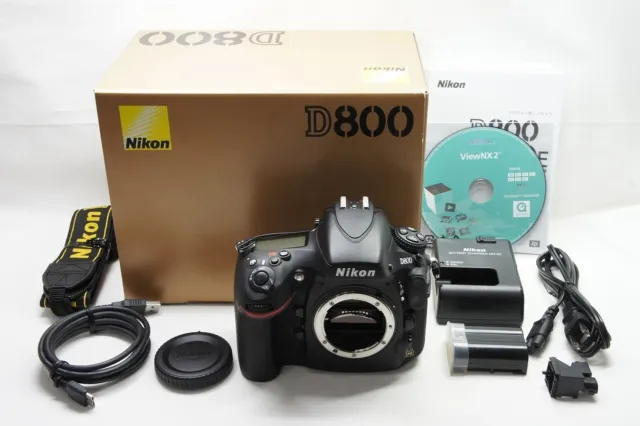 Nikon D800 36.3 MP Digital SLR Camera Black Body Only w/ Box #231125s