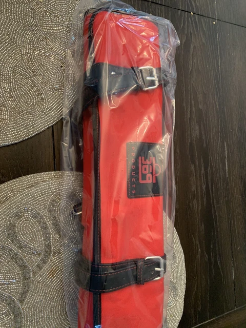 Chef Knife Bag 18" x 7" x 3" Waterproof Polyester Knife Roll Bag Leather Straps