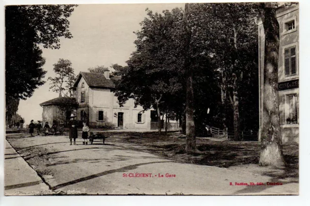 SAINT CLEMENT - Meurthe et Moselle - CPA 54 - la gare