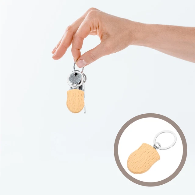 6pcs DIY WOODEN CLAIS CLÉTRACLE DIY Lettrage Key Chain de pendaison suspendue