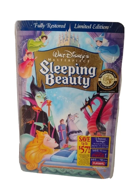 Disneys Masterpiece Sleeping Beauty VHS Limited Edition NEW Sealed Rated G