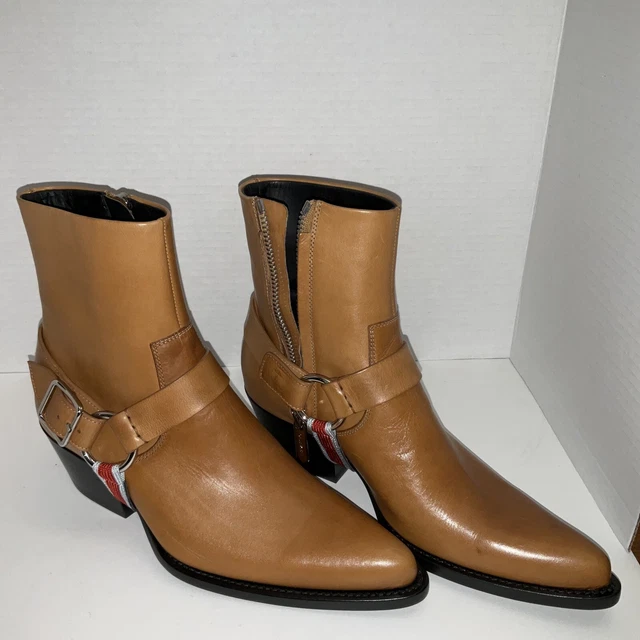 CALVIN KLEIN 205W39NYC BRAND NEW BOOTS TAN STEEL TOE. CAP  display picture 1