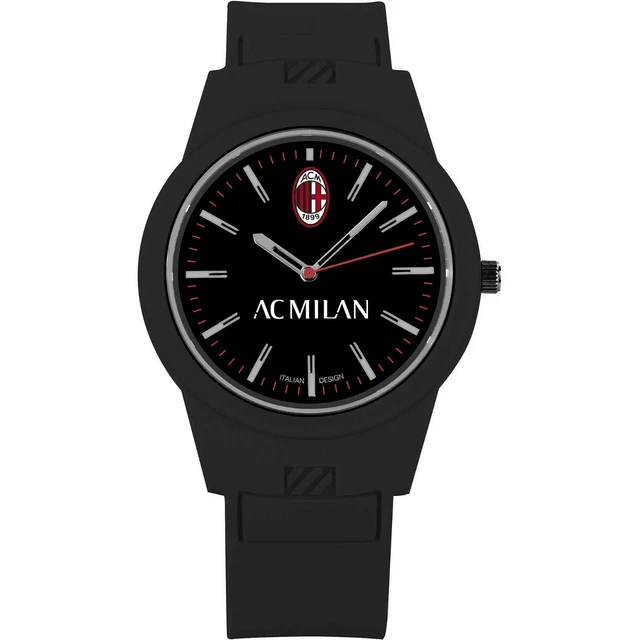 Orologio Da Polso A.c. Milan Ufficiale Nero P-Mn461Un2