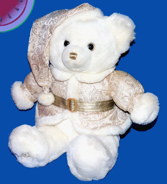  Teddy Bear 2001 コレクション VINTAGE 2001 KEEPSAKE White Gold Teddy Bear Plush 14