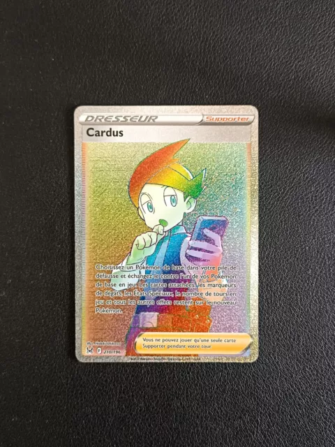 Carte Pokémon Cardus Rainbow Secrète 210/196 EB11 Origine Perdue  FR NEUF