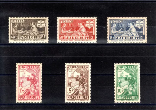 Timbre Guadeloupe France Colonie 1935 N°127/132 Neuf* Mh