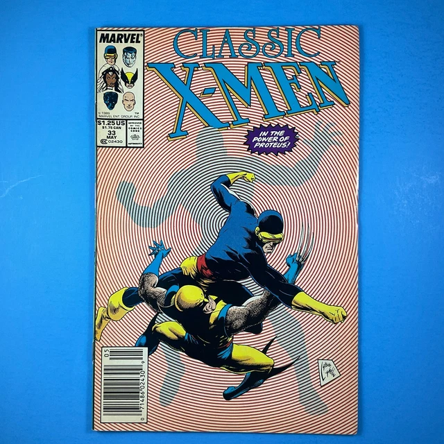 Classic X-MEN #33 vs Proteus Marvel Comics 1989 Reprints Uncanny #127 NEWSSTAND