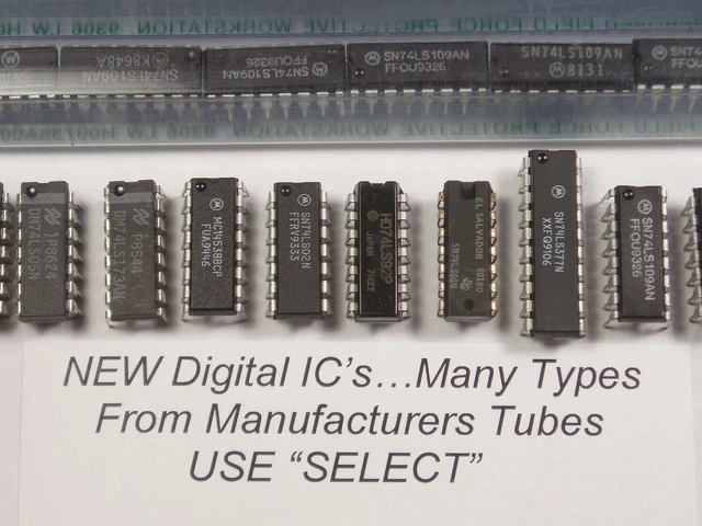 US Seller/Fast Ship!  New Digital IC’s  Use “SELECT” NEW DIP NOS Xlnt!