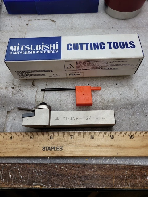 Mitsubishi Indexable Lathe / Grooving Tool Holder 3/4" Shank Ddjnr-124 Nib