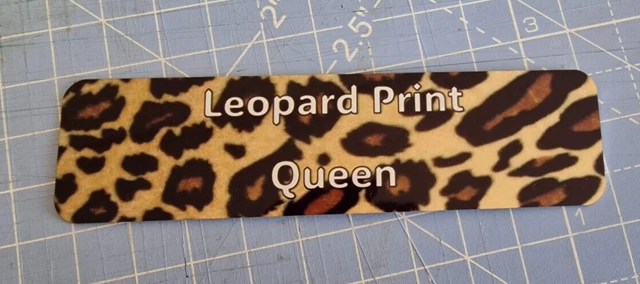 Leopard Print queen Aluminium Bookmark