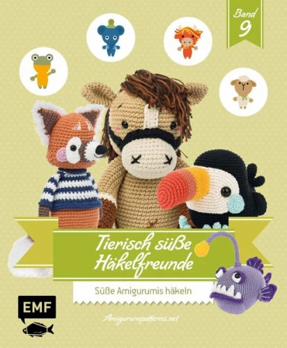 Tierisch süße Häkelfreunde 9|Amigurumipatterns.net|Broschiertes Buch|Deutsch