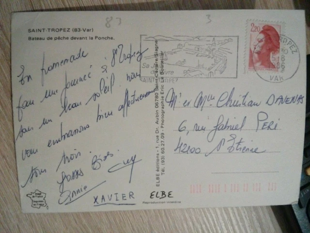 Cpsm Cpm Postcard Var Saint Tropez Ponche Fishing Boat 2