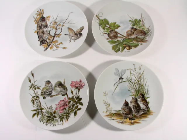 Bareuther Waldsassen Bavaria Germany Set Of 4 Display Plates Story Of Fledgling