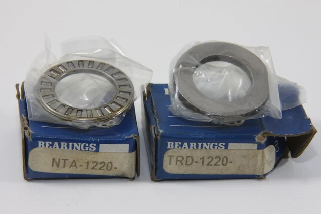 BEARINGS 1pc. NTA- 1220 Thrust Needle Bearing 3/4 x 1-1/4 x 9/64" 2pc. TRD 1220