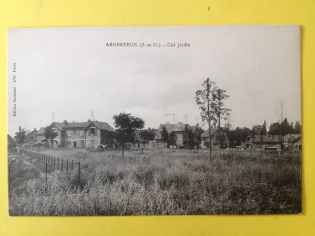 cpa rare SILVEREUIL Val d'Oise CITÉ JARDIN du MARAIS circa 1910 Houses Pavillions