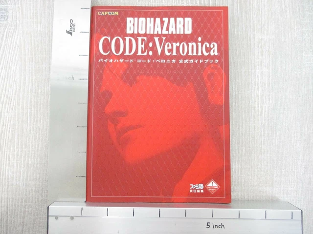 BIOHAZARD RESIDENT EVIL CODE Veronica Official Guide w/Map Dreamcast ...