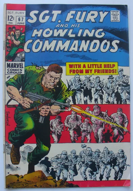 Sgt. Fury And His Howling Commandos #67 - June, 1969 - Silver Age Marvel Comic