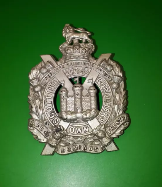 Queen Victoria The Kings Own Scottish Borderers British Army Cap Badge