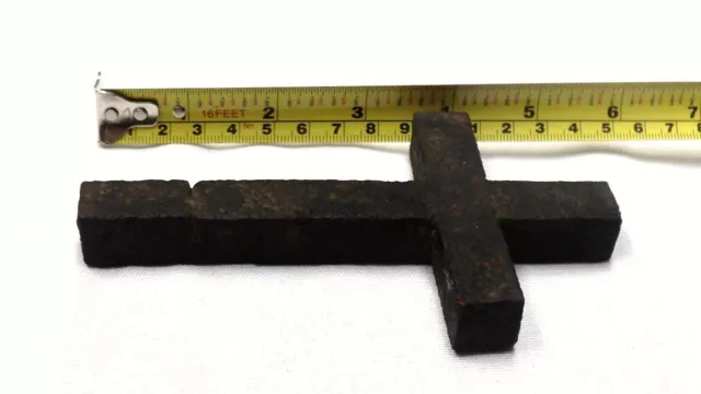 ANTIQUE LATE ROMAN/EARLY BYZANTINE IRON CROSS 137 mm x 77 mm (5.4"x 3.03") ~rare 3