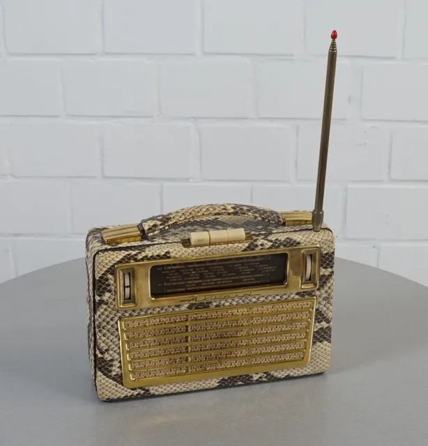 seltenes Akkord Jonny M58 Radio Röhrenradio Schlange Imitat Baujahr 1958 Vintage 2