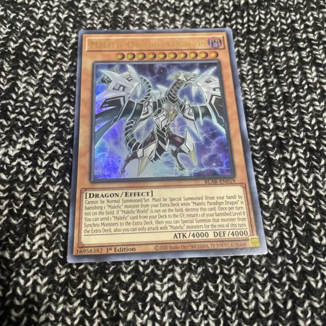 YUGIOH TCG Malefic Paradigm Dragon BLAR-EN019 1st Edition Ultra Rare Card