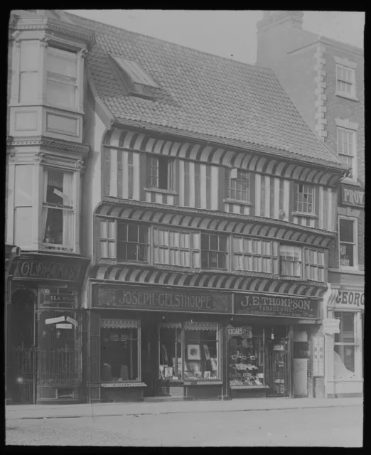ANTIQUE Magic Lantern Slide GOVERNORS HOUSE NEWARK C1890 PHOTO ENGLAND