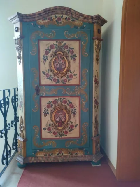 Antique Decorative Art Alpine Bed Toy Room Cupboard Storage Exquisite Maximalism