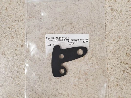 Oem Genuine New Ducati Rear Mirror Gasket Rubber 76410781A Nos