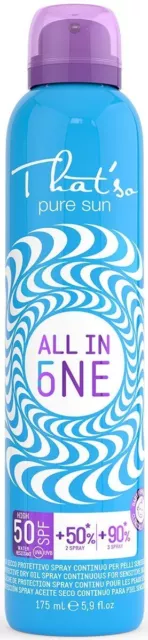 That'so All in One Sun Spray SPF 50/80/100 5 Azioni Progressive SPF 175ml