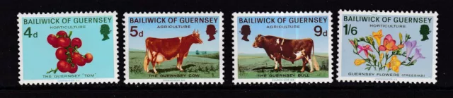 Bm  Briefmarken Gb Guernsey Lot 001  Postfrisch 1970  Landwirtschaft