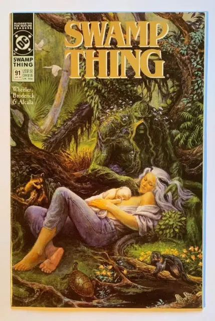 Swamp Thing #91. 1st printing. (DC 1990) VF/NM condition.