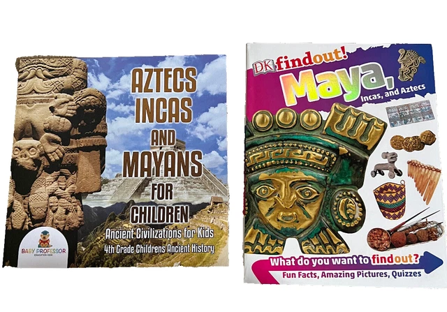 Aztecs, Incas & Mayans & Findout Maya 2 Books All Proceeds To Charity