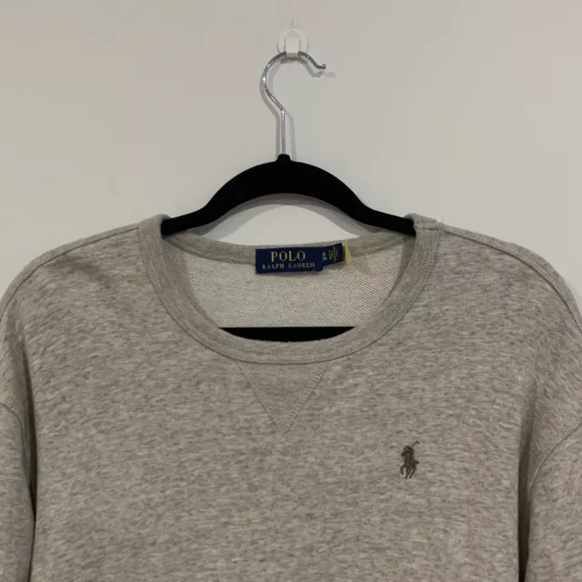 Oatmeal polo ralph lauren sweatshirt size L/XL