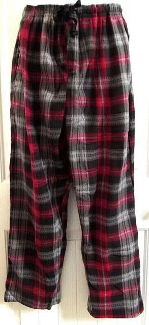 RUGGED FRONTIER Men's Comfy Polar Fleece Lounge Pant  #11 - Red/Black Plaid