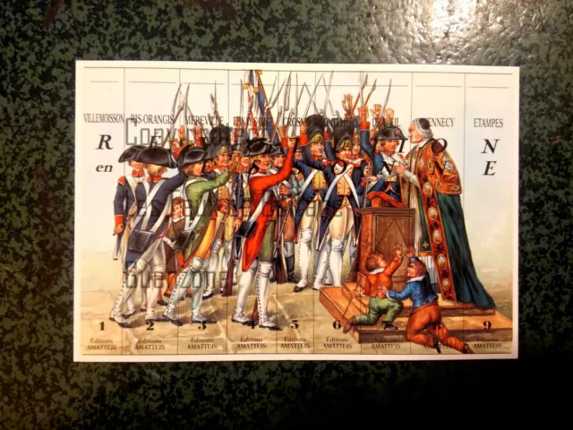 LA REVOLUTION EN ESSONNE aquarelle Conrad carte postale postcard