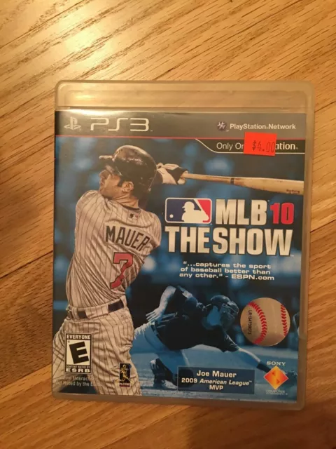 Mlb The Show 10 - Ps3 - Complete W/Manual - Free S/H (L)