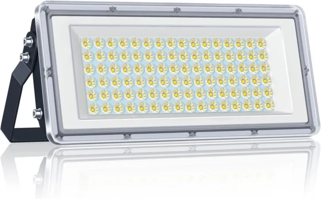Projecteur Exterieur LED 100W, IP67 Etanche 7000K Blanc Froid Pour Terrasse,...