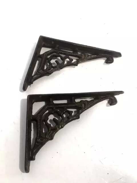 Shelf Brackets Cast Iron Small Shelf Support Brace New Vintage Style: