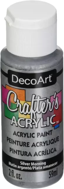 DecoArt Acrylic Paint, Silver Morning, 59 ml Pack of 1