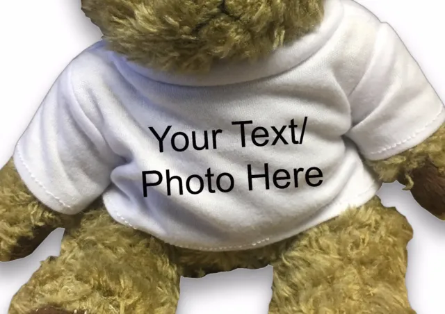 Valentine's Day Gift For Her Personalised Custom Teddy Bear Any Text Photo Logo 2